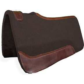 31" x 32" Synthetic Felt Performance Western Saddle Pad with Wear Leathers for Horse Saddle Long Lasting Felt Saddle Pad for Horse Available in 3/4" Thickness