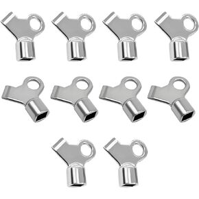 10 PCS Radiator Bleeding Air Valve Key, Copper Alloy Gas Valve Radiator Bleed Hole Keys, Radiator Plumbing Tool Valve Loose Key, Car Accessories for Radiators and Faucet