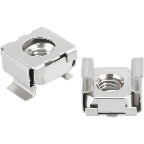 uxcell 35 Pack, M5 Cage Nut, 304 Stainless Steel for Server Shelf Cabinet