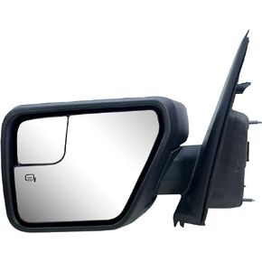 Replacement Passenger Right Side Door Mirror Textured Back Cover Power Adjustment and Heated Glass Without Blinker for Ford F-150 from 2021 to 2023