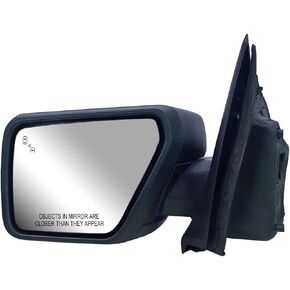 Replacement Driver Left Side Door Mirror Textured Cover Manual Folding With Blinker and Power Adjust with Heated Glass and BLIS (Blind Spot Light),Puddle Light for Ford F-150 from 2021 to 2023