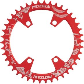 YBEKI 96 BCD Chainring 30T 32T 34T 36T 38T 40T 42T Round Narrow Wide Single Chainwheel for 8 9 10 11 12 Speed Mountain Bike