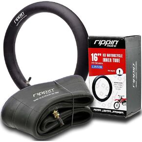 2.25/2.50-16 Heavy Duty Dirt Bike Inner Tube (70/90-16) 3.0mm Thick - TR4 Valve - Fits Most 16" (2.25/2.50 x 16) Mini Dirt Bike & Pit Bike Front Tires