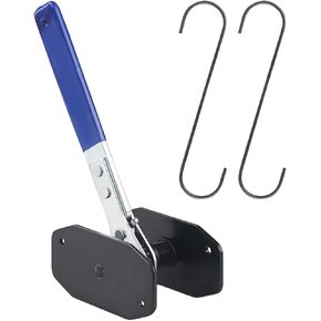 Car Brake Caliper Press Tool, 360° Swing Ratchet Piston Spreader, Disc Brake Caliper Compression Tool with Double Caliper Hangers, Suitable for Car Brake Repair and Installation