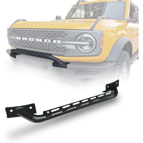Bull Bar with Light Mount Brush Guard Suitable for 2021 2022 2023 2024 Ford Bronco (ONLY for Modular Steel Front Bumper), Off-Road Front Bumper Grille Push Bar Rack Rock (2/4 Door, Black)