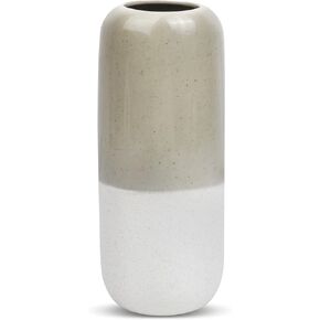 Flower Vase Set for Modern Home Decor, Minimalism Style Off White Vase for Modern Table Shelf, Vases for Flowers for Decor Living Room Centerpieces Office Desk(2 Pieces)