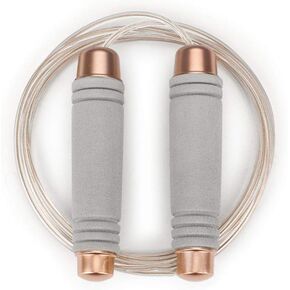 weighted jump rope for handle,Tangle-Free PU Wire rope with bearing comfortable foam handle,skipping rope for workout and fitness training for men women and kids