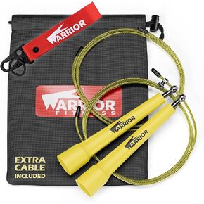 Adjustable Speed Jump Rope for Men, Women & Children - Ideal for Crossfit, Double Unders, Boxing, MMA, Skipping, WOD & Cardio Workouts