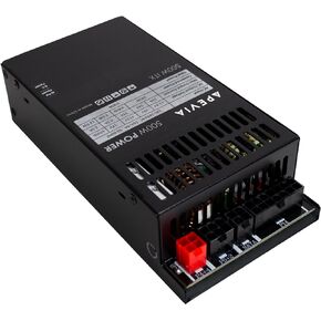 Apevia ITX-PFC500W Mini ITX/Flex ATX / 1U 500W Fully Modular Power Supply, Full Range Active PFC 90-264V, AC for POS AIO System Desktop Gaming Server Small Form Factor (Flex ITX) Computer PSU