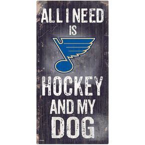 Fan Creations NHL St. Louis Blues Unisex St.Louis Blues Hockey and My Dog Sign