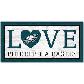Fan Creations NFL Philadelphia Eagles Unisex Philadelphia Eagles Love Sign, Team Color, 6 x 12