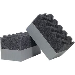303 Products 39025 Tire Shine/Tire Dressing Applicator Pads - Perfect for Using to Apply Tire Shine, Tire Wet, Tire Gel, Or Tire Balm - Superior Product Application - Reduce Mess, 2 Pack , gray