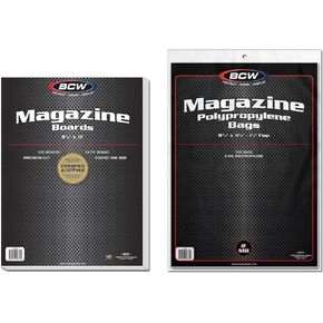 BCW Magazine Bag and Backing Board - 100 ct