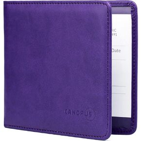 CANOPUS Car Registration and Insurance Holder, PU Leather Card Holder, Vehicle Glove Box Organizer for Auto, SUV, Truck and Motorcycle, Black