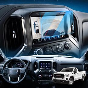 LFOTPP يناسب 2019 2020 2021 2022 GMC Sierra 1500 8 بوصة IntelliLink واقي شاشة ملاحة السيارة، 2022 GMC Terrain AT4 واقي شاشة لمس مركزي من الزجاج المقسى مضاد للخدش عالي الوضوح in Kuwait