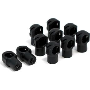 Gas Strut End Fittings for 10mm Ball-Stud (10 Pack) - Black M6 Female Thread - Gas Spring Strut Lift Support Sockets RT-60-00006 (10)