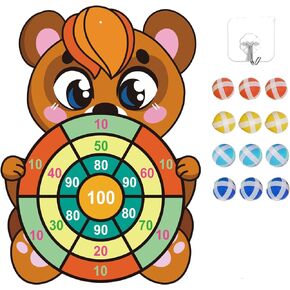 Animal Dart Board for Kids Toys, Dart Board with Sticky Balls Birthday Party Games Indoor Outdoor Sport Games for Children
