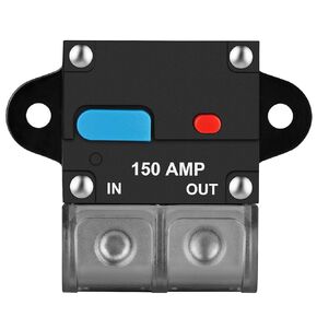 Jtron Circuit Breaker 300 AMP Car Audio Solar Energy Inline Circuit Breaker Fuse Inverter with Waterproof Cover for Motor Auto Car Marine Boat Bike Fuse Holders Inverter(300A)