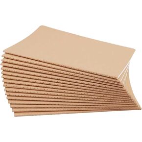16 Pack Kraft Notebooks, 60 Pages Notebook, 8.3x5.5 Inch, A5 Notebooks for Work, Travel, Business, School & More - College Ruled Notebook - Softcover Journals for Women & Men - Lined Note Books