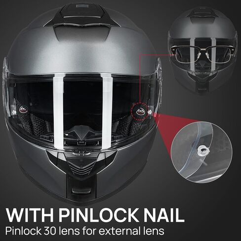 ILM Adult Motorcycle Modular Full Face Helmet Flip up Dual Visor DOT Approved Model 159(Matte Black,Large) in Saudi Arabia