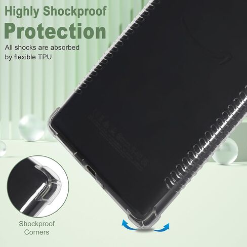 DMLuna Clear Case for 6.8" Kindle Paperwhite 11th Generation 2021 and Kindle Paperwhite Signature Edition, Slim Lightweight Non-Slip Shockproof Soft TPU Back Cover, Rose in Saudi Arabia