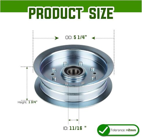 بكرة المهمل المسطحة لجون ديري D170 D100 L118 X105 X110 D110 D125 شبل كاديت RZT-L54 XT1-LT42 XT1-LT46 XT2-LX46 756-05034A GY20629 GY22082 3 عبوات in Kuwait
