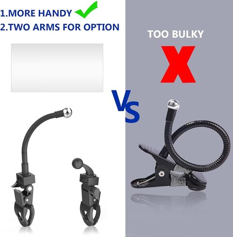 Clip on Mirror For Monitor Desk Rear View, Office Security Cubicle Mirror to See Behind You for the Safety, Clip Convex Mirror with Flexible Arm for Lash Content Creators in Kuwait