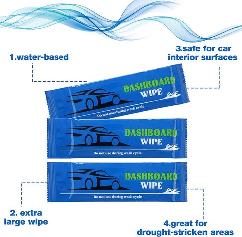 200 حزمة من مناديل تنظيف السيارة مناديل لوحة القيادة مناديل تنظيف داخلية لغسيل السيارات مناديل مغلفة بشكل فردي مع رائحة الليمون المنعشة، ملحقات السيارة لعجلات القيادة الزجاجية لنافذة السيارة in Kuwait
