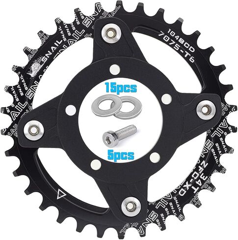 Motor Bike Gear Adapter 36V/48V mid Drive Chainring Spider 104BCD for bafang 8fun BBS01B BBS02B 250W 350W 450W 500W 750W in Saudi Arabia