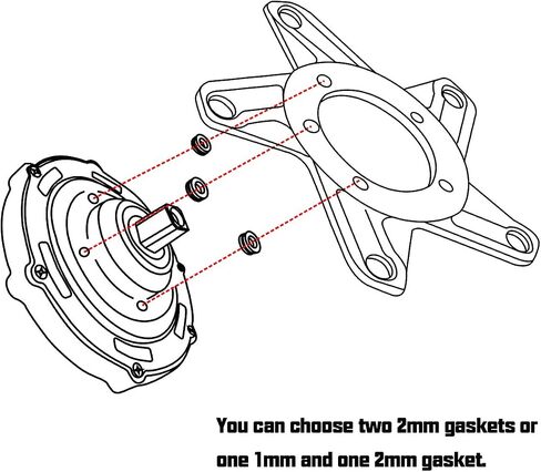 Motor Bike Gear Adapter 36V/48V mid Drive Chainring Spider 104BCD for bafang 8fun BBS01B BBS02B 250W 350W 450W 500W 750W in Saudi Arabia