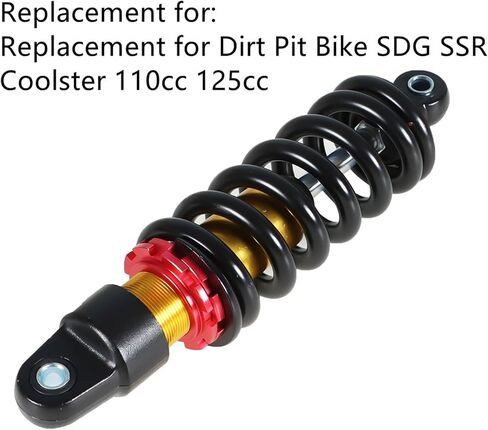 Rear Shocks Absorbers 270mm Replacement for Dirt Pit Bike SDG SSR Coolster 110cc 125cc in Saudi Arabia