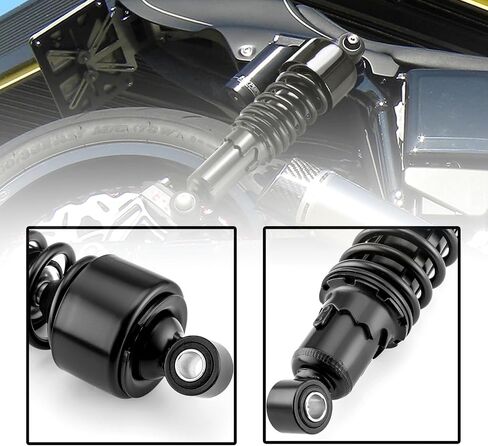 طقم خفض الصدمات الخلفية 11.75 بوصة تحميل مسبق قابل للتعديل متوافق مع 1980-2023 Harley Davidson Touring Electra Glide Road King Road Glide Street Glide Tour Glide in Saudi Arabia