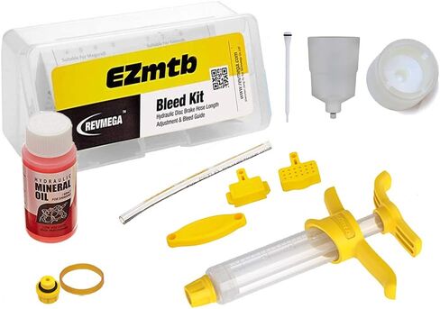 Hydraulic Disc Brake Bleed Kit Tool for Shimano - Inc. 60ml Mineral Oil Fluid Works for Mountain Road Brakes in Saudi Arabia