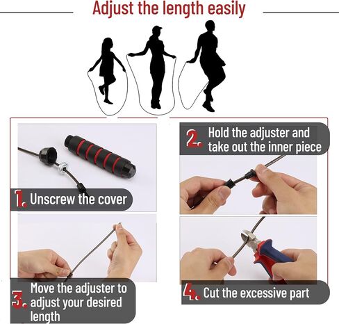 Mr. Pen- Jump Rope, Adjustable Jump Ropes for Fitness for Women, Jump Ropes for Fitness Men, Jumping Rope, Jumprope for Fitness, Speed Jump Rope, Skipping Rope for Men and Women, Jump Rope for Fitness in Saudi Arabia