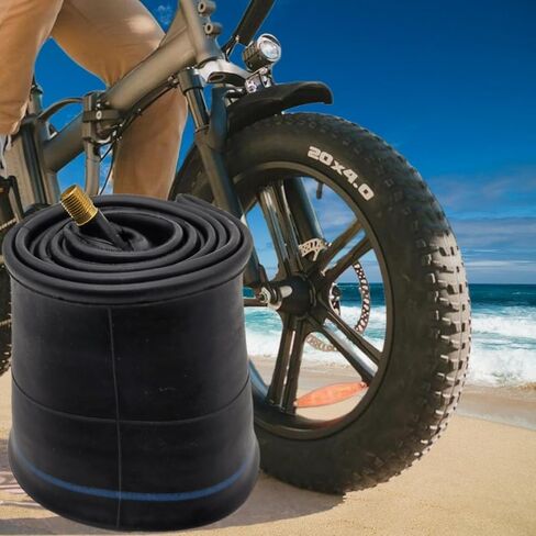 أنبوب دراجة سميك 20 × 4.0 أنابيب إطارات شديدة التحمل مقاس 20 × 4 متوافقة مع الأنابيب الداخلية 20 × 4 20 × 4 1/4 20 × 4.25 20 × 4.3 20 × 4.4 20 × 4.5 للدراجة الكهربائية مقاس 20 بوصة ودراجة الثلج ودراجة الشاطئ - عبوتان in Saudi Arabia