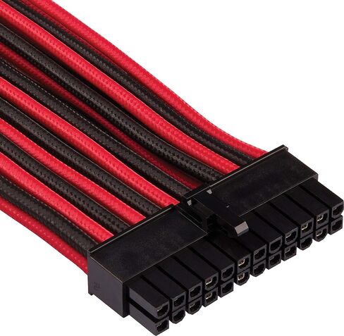 CORSAIR Premium Individually Sleeved ATX 24-Pin Cable Type 4 Gen 4 – White, for Corsair PSUs in Saudi Arabia