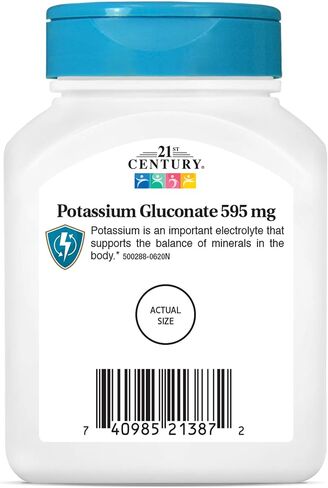 21st Century Potassium 595 mg Tablets, 110 Count (Pack of 3) in Saudi Arabia