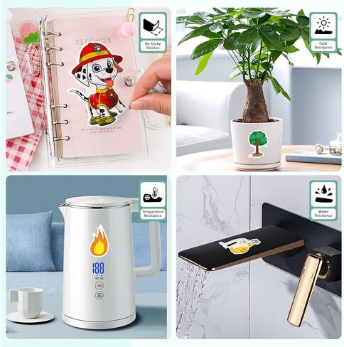 فينيل قابل للطباعة للطابعة النافثة للحبر، 20 ورقة من ورق الفينيل الأبيض اللامع الممتاز القابل للطباعة المقاوم للماء، 8.3 بوصة × 11.7 بوصة in Kuwait