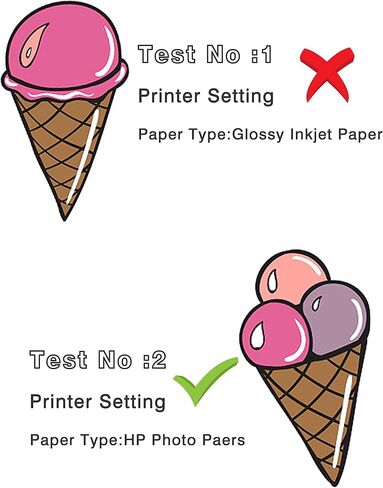 فينيل قابل للطباعة للطابعة النافثة للحبر، 20 ورقة من ورق الفينيل الأبيض اللامع الممتاز القابل للطباعة المقاوم للماء، 8.3 بوصة × 11.7 بوصة in Kuwait