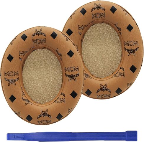 Studio 2/3 Replacement Ear Pads Cushions for Beats Studio 2 & Studio 3(B0500 B0501) Wired&Wireless Headphones,Ear Cushions with Soft Protein Leather, Noise Isolation Memory Foam(Floral Brown) in Kuwait