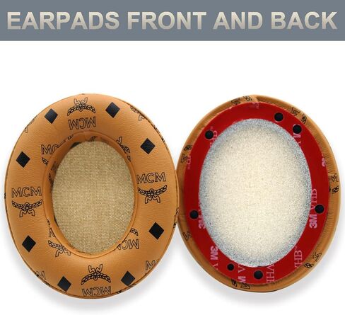 Studio 2/3 Replacement Ear Pads Cushions for Beats Studio 2 & Studio 3(B0500 B0501) Wired&Wireless Headphones,Ear Cushions with Soft Protein Leather, Noise Isolation Memory Foam(Floral Brown) in Kuwait