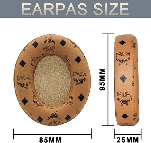 Studio 2/3 Replacement Ear Pads Cushions for Beats Studio 2 & Studio 3(B0500 B0501) Wired&Wireless Headphones,Ear Cushions with Soft Protein Leather, Noise Isolation Memory Foam(Floral Brown) in Kuwait