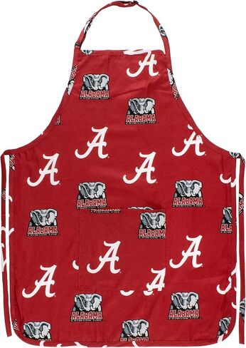 مريلة ألاباما تايد من الرابطة الوطنية لرياضة الجامعات (NCAA)، مقاس واحد يناسب الجميع، قرمزي in Kuwait