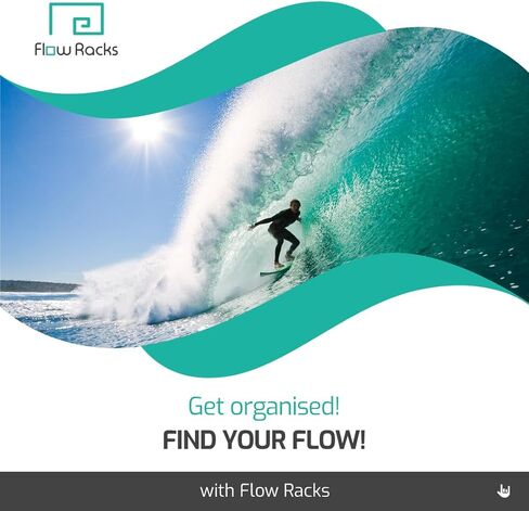 5 رفوف لركوب الأمواج قابلة للتعديل على الحائط لركوب الأمواج أو لوح التزلج أو تخزين لوح التزلج على الجليد في منزلك أو المرآب in Kuwait