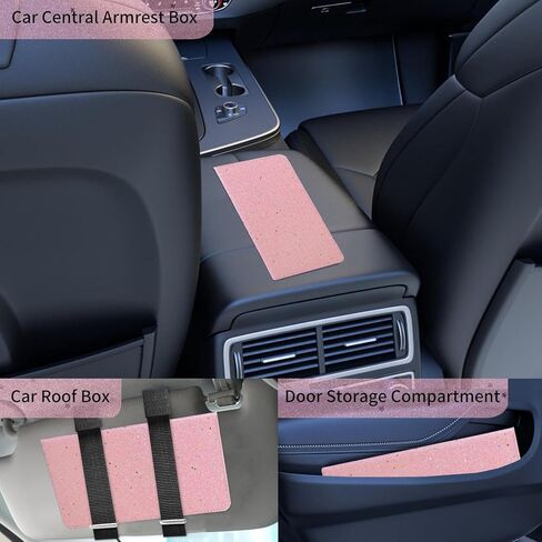 حامل بطاقة تسجيل السيارة والتأمين، صندوق القفازات التلقائي، منظم المستندات، حافظة ترخيص السيارة من جلد البولي يوريثان مع 7 مقصورات وأخدود القلم والإغلاق المغناطيسي (رخام) in Kuwait