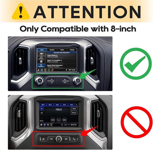 LFOTPP يناسب 2019 2020 2021 2022 GMC Sierra 1500 8 بوصة IntelliLink واقي شاشة ملاحة السيارة، 2022 GMC Terrain AT4 واقي شاشة لمس مركزي من الزجاج المقسى مضاد للخدش عالي الوضوح in Kuwait