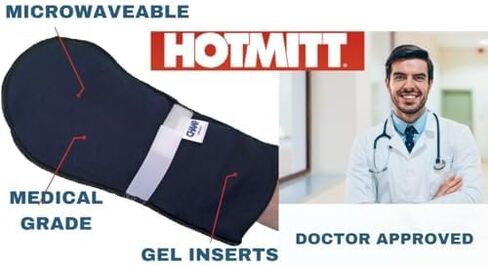 HotMitt Medical Grade Premium Arthritis Relief Mitt - Glove - Made in America - Pain Relief & Therapeutic Hand Support - Doctor Approved in Kuwait