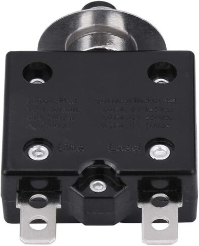 Aramox 5 A / 8 A / 10 A / 15 A / 18 A / 20 A / 30 A Thermal Switch Reset, Current Overload Protection Device Circuit Breaker Manual Reset Circuit Breaker Overcurrent Protector(20A) in Saudi Arabia