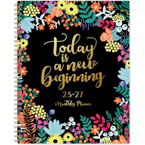 2025-2027 Monthly Planner - JUL 2025 - JUN 2027, 2 Year Monthly Planner/Calendar 2025-2026, 9'' x 11'', 12 Monthly Tabs & Holiday & Note Page & Double-Side Pocket & Sturdy Binding
