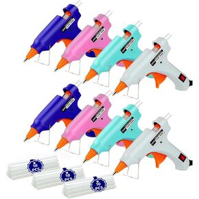Hot Glue Gun Kit Mini: Mini Hot Glue Guns Kit with 30 Sticks Melt Glue Gun Craft for Kids School DIY Arts Home Quick Repairs Multi-application